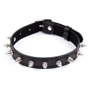 Yiwu Spiked Faux Leather Choker