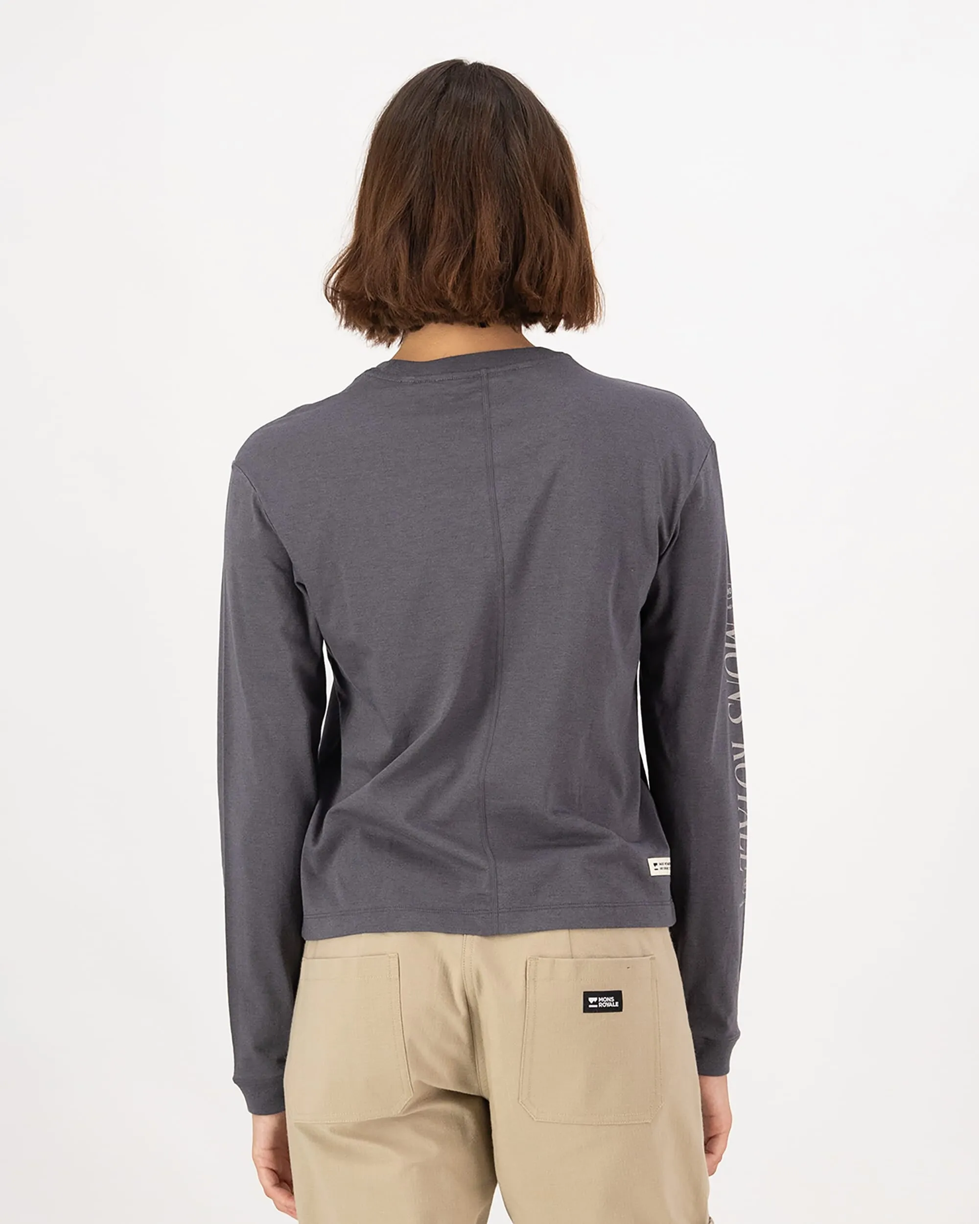 Yonder Merino Organic Cotton Long Sleeve - Vintage Black