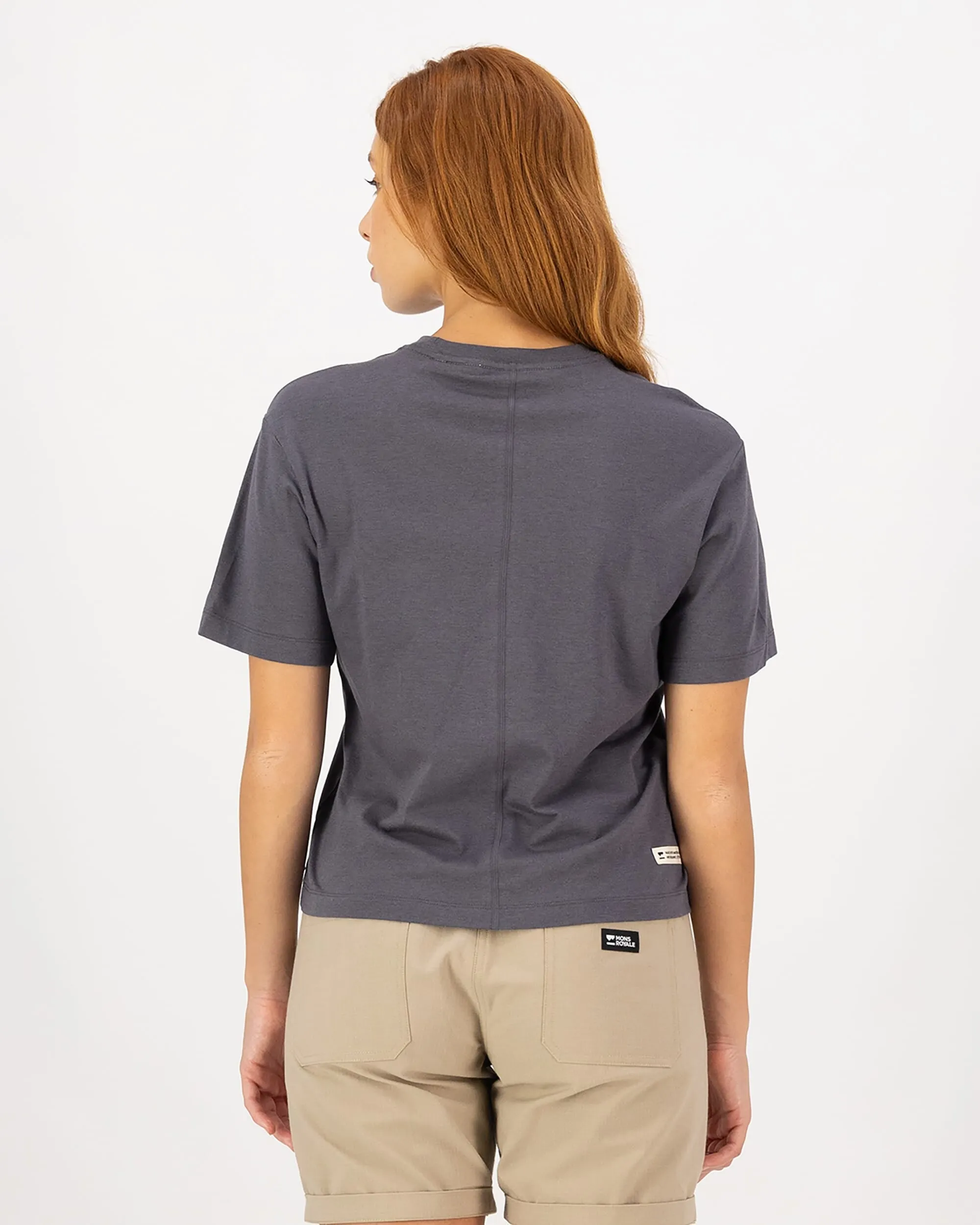 Yonder Merino Organic Cotton T-Shirt - Vintage Black