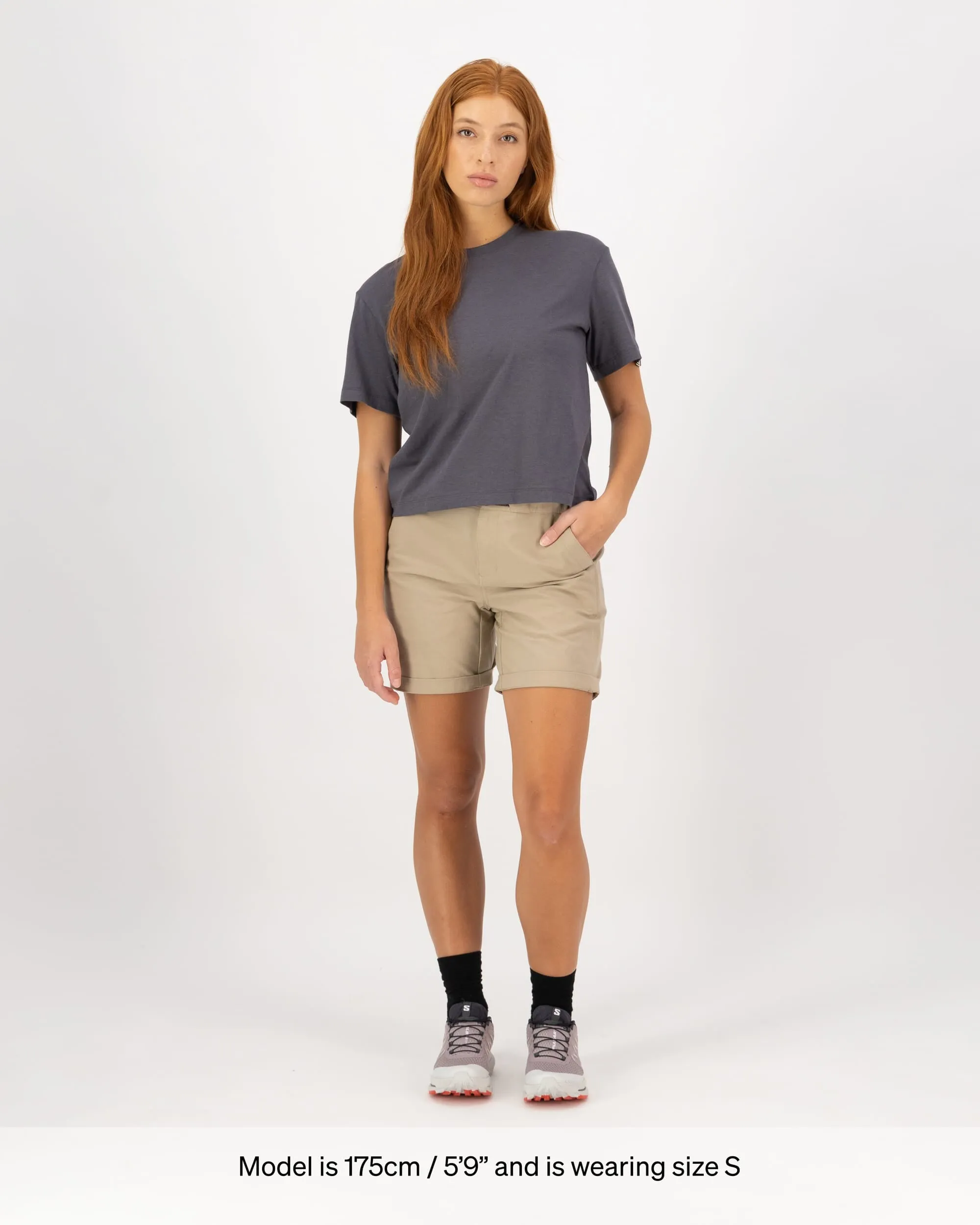 Yonder Merino Organic Cotton T-Shirt - Vintage Black