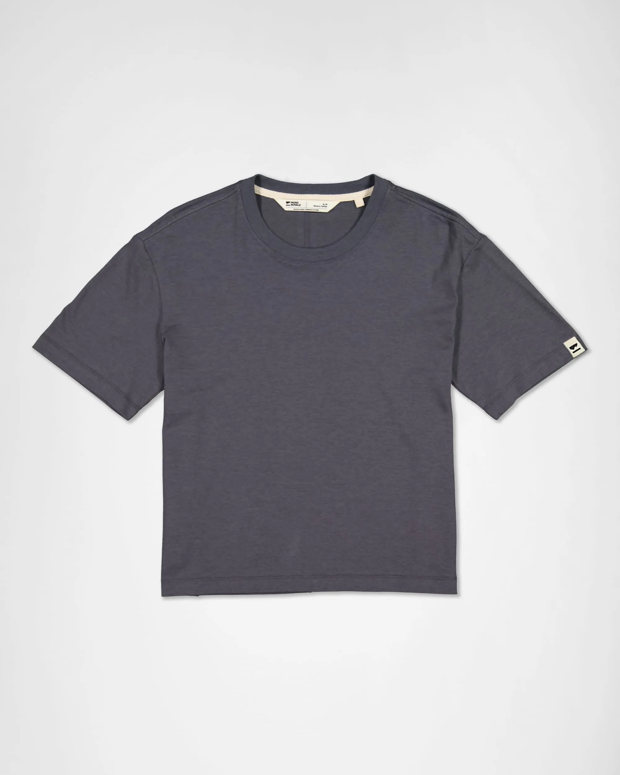 Yonder Merino Organic Cotton T-Shirt - Vintage Black